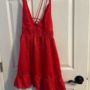 Urban Outfitters Vibrant Red Dress